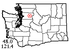 Washington map showing locality