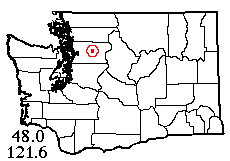 Washington map showing locality