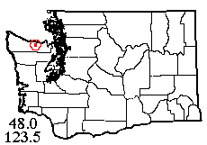 Washington map showing locality