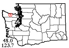 Washington map showing locality