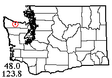 Washington map showing locality
