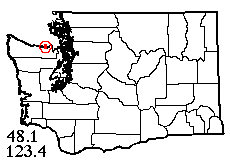 Washington map showing locality