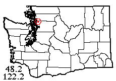 Washington map showing locality