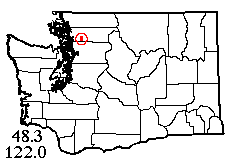 Washington map showing locality