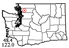 Washington map showing locality