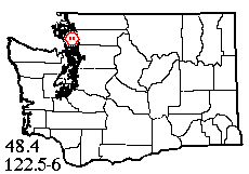 Washington map showing locality