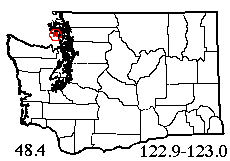 Washington map showing locality