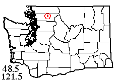 Washington map showing locality