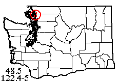 Washington map showing locality