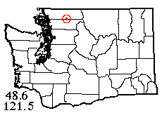 Washington map showing locality