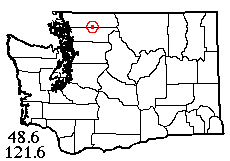 Washington map showing locality