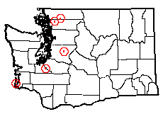 Washington map showing locality