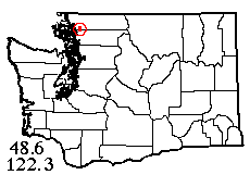 Washington map showing locality