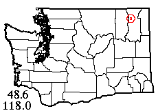 Washington map showing locality
