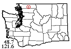 Washington map showing locality