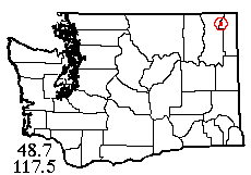 Washington map showing locality