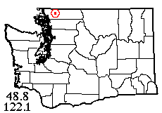 Washington map showing locality