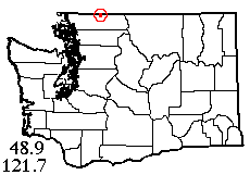 Washington map showing locality