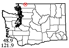 Washington map showing locality