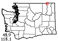Washington map showing locality