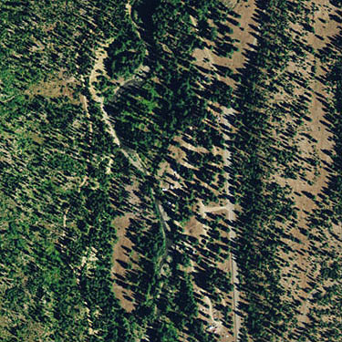 2013 aerial photo, 29 Pines Campground, Kittitas County, Washington