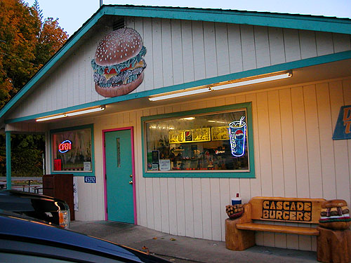 Cascade Burgers restaurant, Concrete, Washington