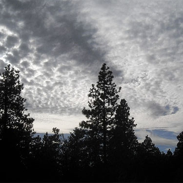 clouds, evening of 5 October 2013, Bear Mountain, near Chelan, Washington