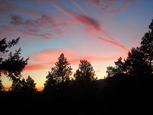 sunset, 5 October 2013, Bear Mountain, near Chelan, Washington