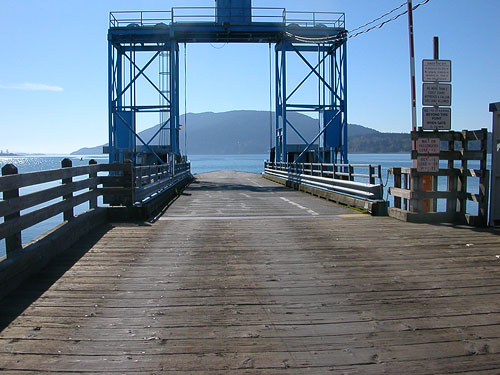 mainland dock for Lummi Island Ferry, Whatcom County, Washington