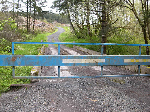 Sierra Pacific gate on Brim Creek Road, near Vader, Lewis County, Washington