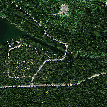 2013 aerial photo, Cooper River/Cooper Lake bridge area, Kittitas County, Washington