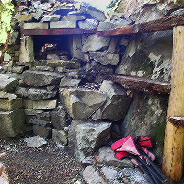 stone oven at Kachess River, north of Kachess Lake, Kittitas County, Washington
