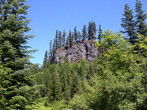 prominent rock monolith, Cooper Pass, Kittitas County, Washington