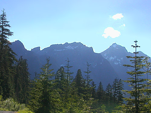 view of Box Ridge from above Cooper Pass, Kittitas County, Washington