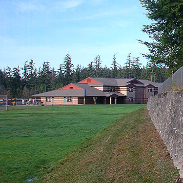 school building, Elger Nature Preserve & School, Camano Island, Washington