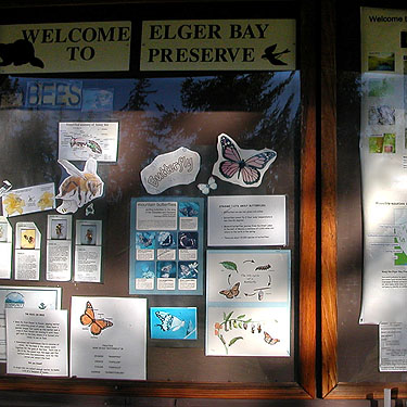Trailhead sign, Elger Nature Preserve & School, Camano Island, Washington