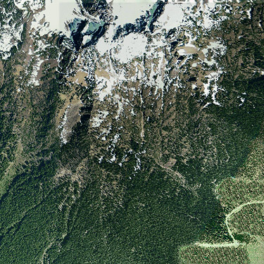 2005 aerial photo of Mt. Ellinor, Mason County, Washington