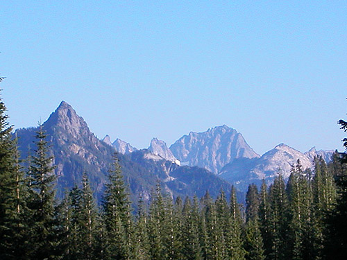 Malachite Mountain from summit of Sobieski Mountain, King County, Washington