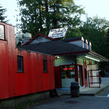 Zeke's Drive-in diner, near Gold Bar, Washington
