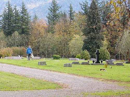 Laurel Ramseyer at Nooksack Cemetery, NE of Everson, Whatcom County, Washington