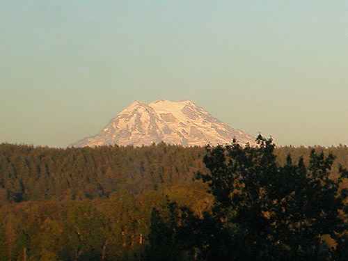 Mount Rainier from near Tacoma, Washington on 30 July 2017