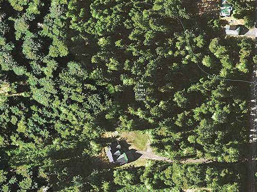 2009 aerial view of Fox Island Nature Center preserve, Pierce County, Washington