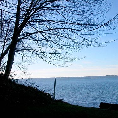 Carr Inlet of Puget Sound from Fox Island Sandspit Park (Nearns Point), Pierce County, Washington