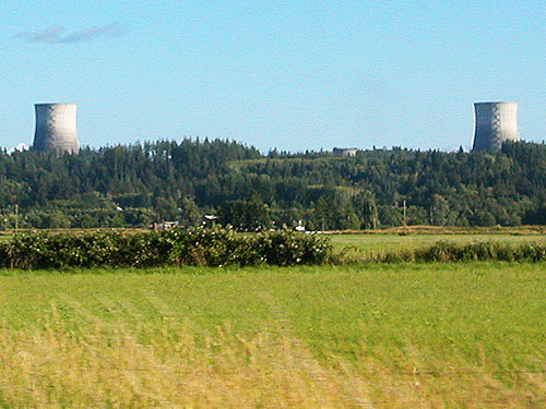 WPPSS Satsop Nuclear towers near Montesano, Washington
