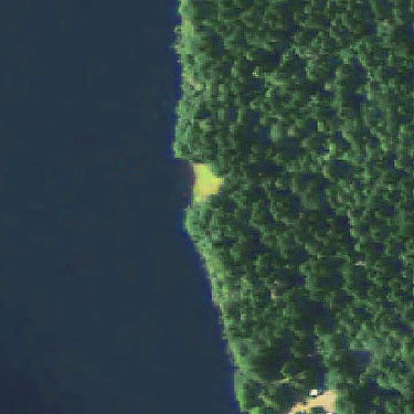 clearing on E side of Gibbs Lake, Jefferson County, Washington, 2009 aerial photo