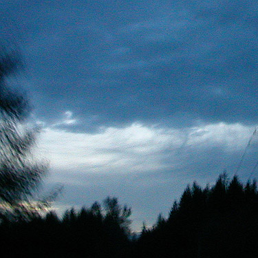 dusk near Gibbs Lake, Jefferson County, Washington