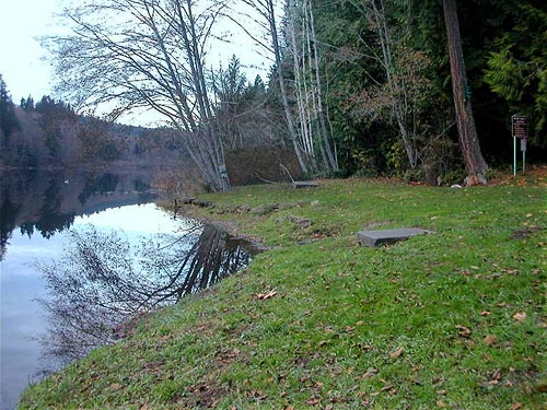 clearing on E side of Gibbs Lake, Jefferson County, Washington
