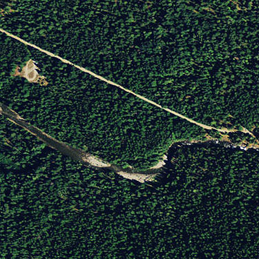 2011 aerial photo of Chatter Creek area, Icicle Creek Canyon, Chelan County, Washington