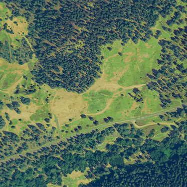 Liberty Meadows near Liberty, Kittitas County, Washington, aerial view 2015