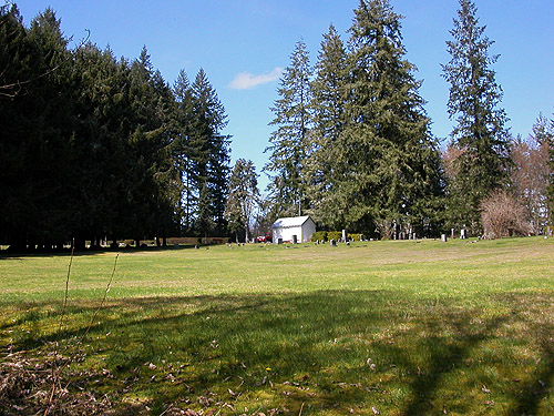 uninhabited corner of Little Falls Cemetery, near Vader, Lewis County, Washington